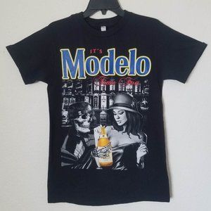New "It's Modelo Time Foo" Unisex Silkscreen T-Shirt Small–3XL